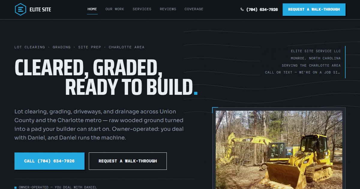 Elite Site Service LLC website