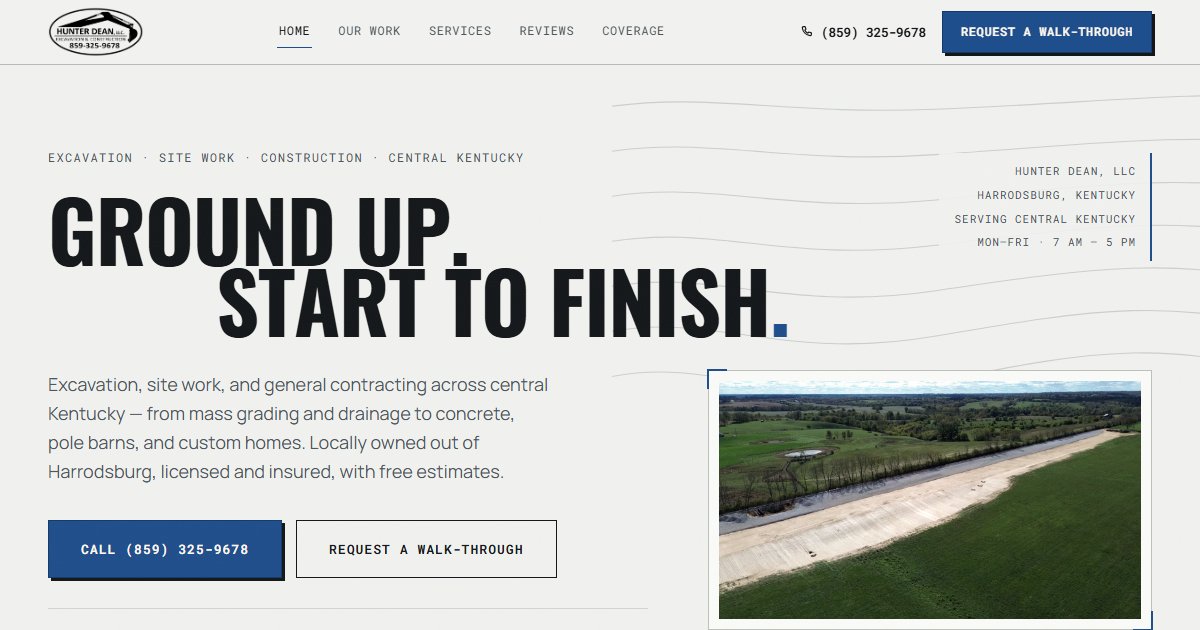 Hunter Dean, LLC website