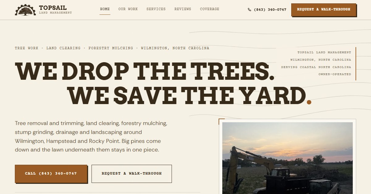 Topsail Land Management website
